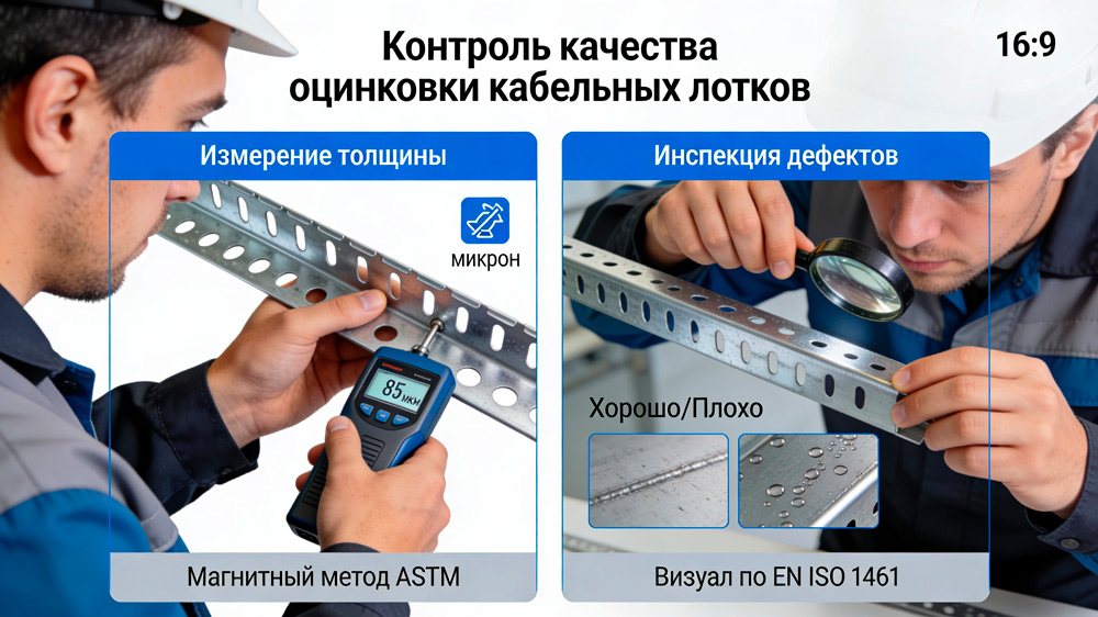 Метод Сэндзимира и горячее цинкование: в чём отличие и что выбрать для лотков 6 Контроль цинкового покрытия: магнитный толщиномер и визуал